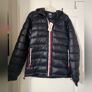 Waldorf Men's Black Puffer Jacket Size Small. Brand New